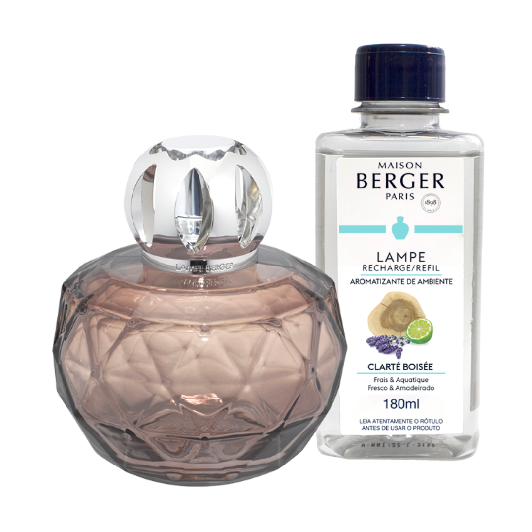 Maison Berger - Coffret Lampe à parfum Adagio Rose 320 ml